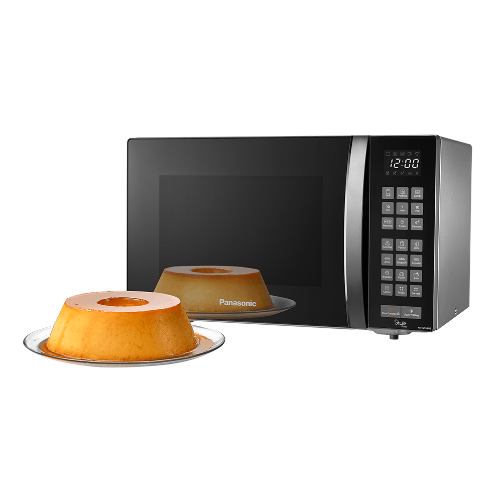 Forno Microondas Panasonic GT68HS Inox, 30L, 220V, Com Gril