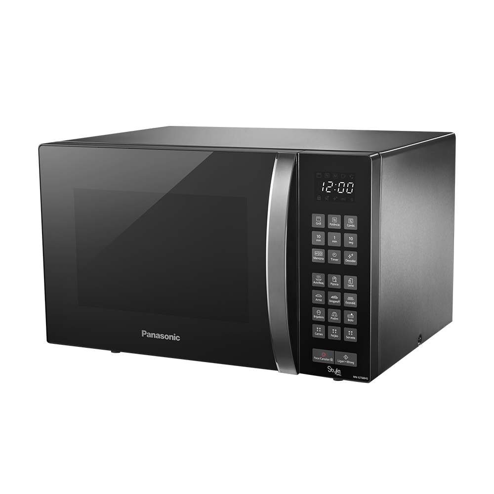 Forno Microondas Panasonic GT68HS Inox, 30L, 127V, Com Gril