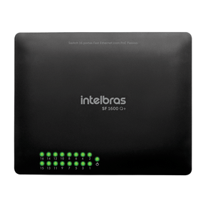 Switch Intelbras 16pts 10/100 Sf1600q+ GO - 226346