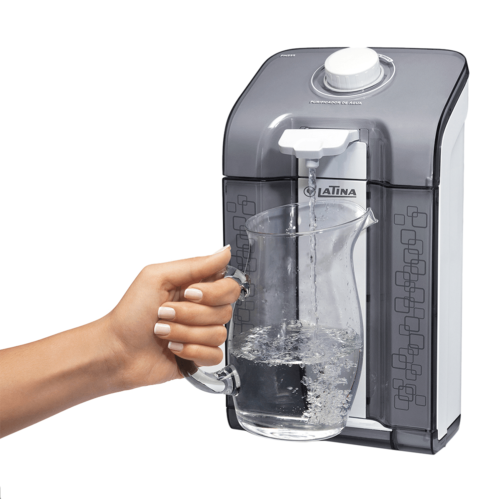 Purificador Parede Latina PN555 Branco/Fume, Adiciona Naturalmente