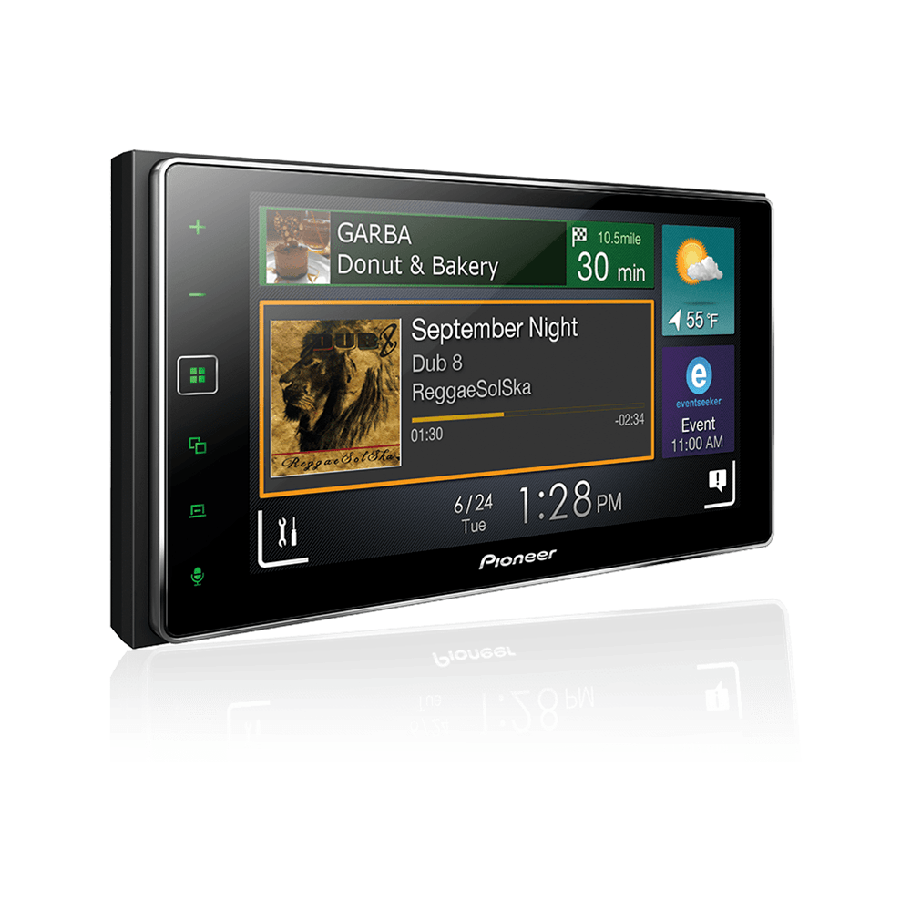 Som Automotivo Pioneer SPH-DA138TV, 2 Din Com Tela Capacitiva de 6