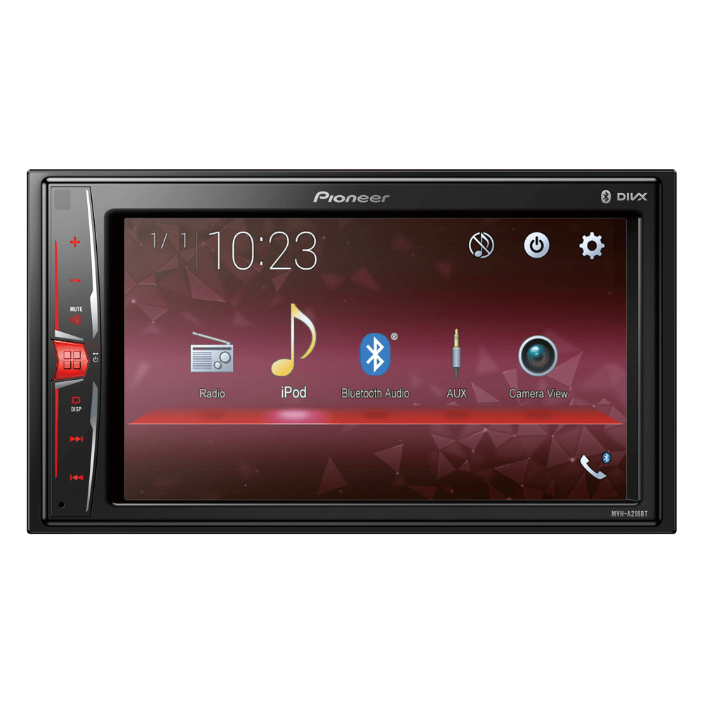 Som Automotivo Pioneer MVH-A218BT, 2 DIN, Tela 6.2