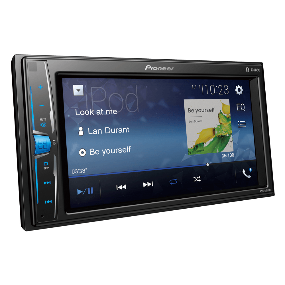 Som Automotivo Pioneer MVH-A218BT, 2 DIN, Tela 6.2