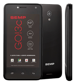 Smartphone Semp GO 3C 4018 | Preto, Android 8.0, Oreo, Dual chip, Processador Quad Core , Câmeras com flash 5MP + 5MP , Tela 4'', Memória | Preto GO - 237735