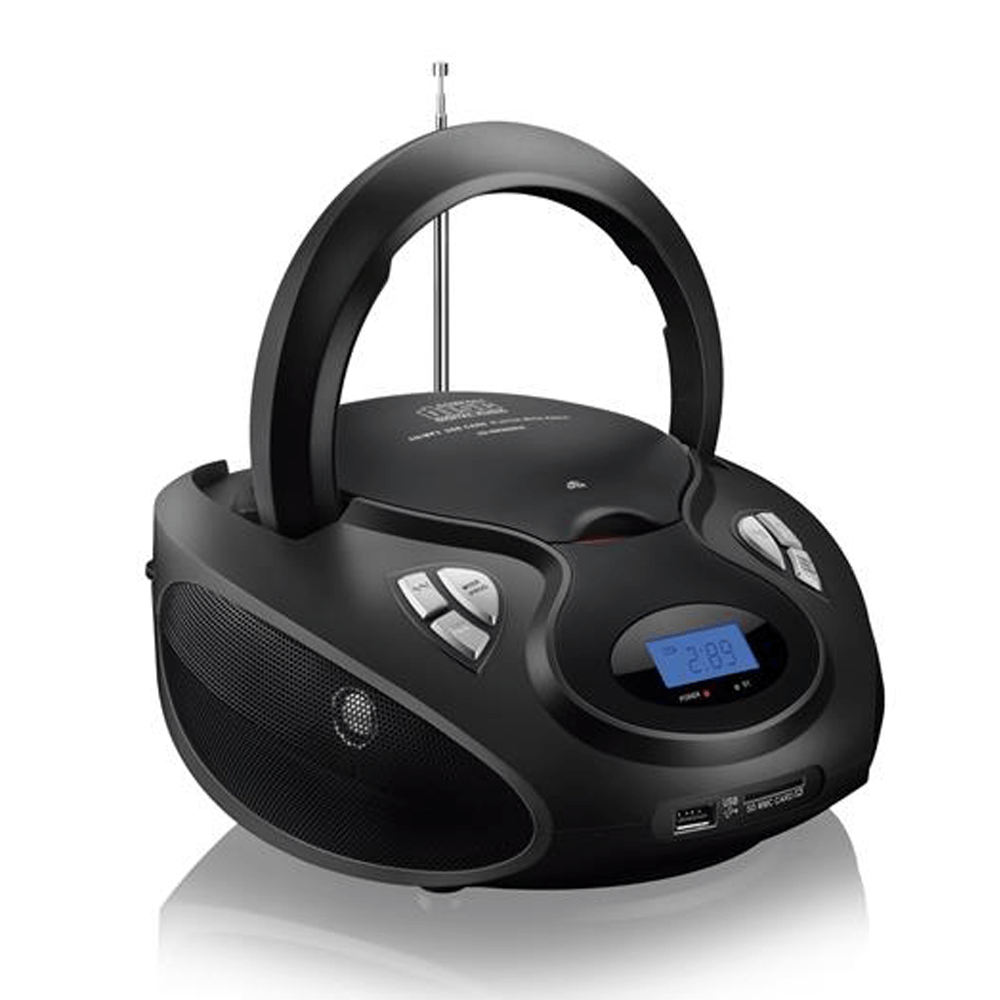 Rádio Portátil Multilaser SP178, FM, USB, SD, Display Digital