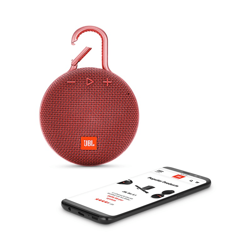 Caixa de Som Bluetooth JBL CLIP 3 Vermelho Artigo: 56877 - Fujioka