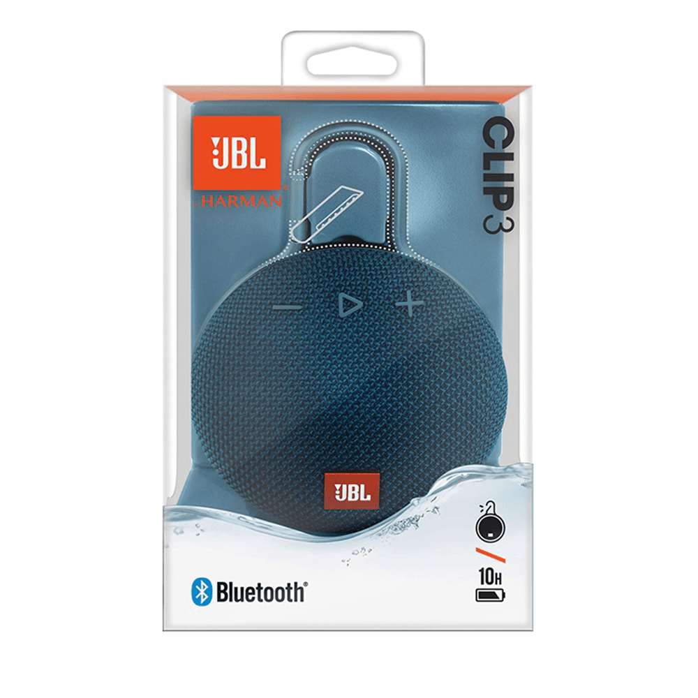 Caixa de Som Bluetooth JBL CLIP 3 Azul Artigo: 56876 - Fujioka