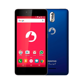 Smartphone Positivo Twist S520 4G, Dual Chip, Tela 5”, Android 6.0, Câmera 8MP, frontal 5MP, 8GB, 4G, | Azul GO - 237672