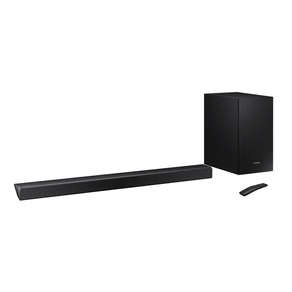 Home Soundbar Samsung HW-R550, 320W de Potência, 2.1 Canais, Som Surround, Bluetooth, Subwoofer Sem Fio. GO - 40468 Home Soundbar Samsung HW-R550, 320W de Potência, 2.1 Canais, Som Surround, Bluetooth, Subwoofer Sem Fio. GO - 40468