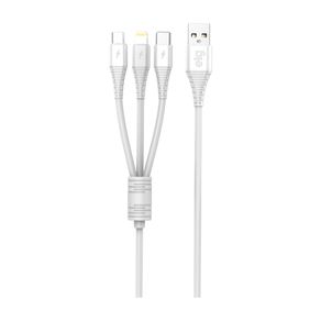 Cabo ELF 3 em 1 - 31CWH - 1 metro - 2.4A GO - 255760 Cabo ELF 3 em 1 - 31CWH - 1 metro - 2.4A GO - 255760