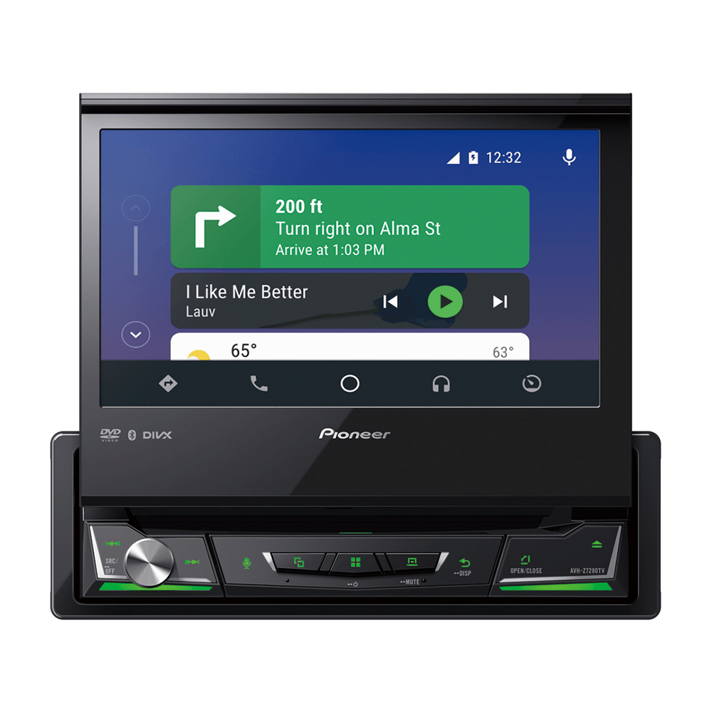 Som Automotivo Pioneer AVH-Z7280TV, 1 DIN Retrátil de 7