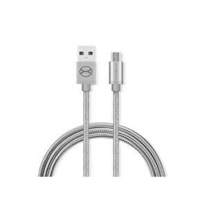 Cabo Micro USB Xtrax 2.1A - 1,5 metro Cinza Claro GO - 255765 Cabo Micro USB Xtrax 2.1A - 1,5 metro Cinza Claro GO - 255765