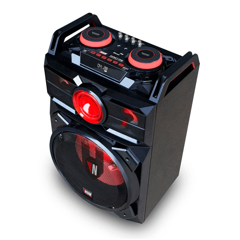 Caixa Amplificada Novik IMPACT ONE, 1200W, Bluetooth, USB, SD Card
