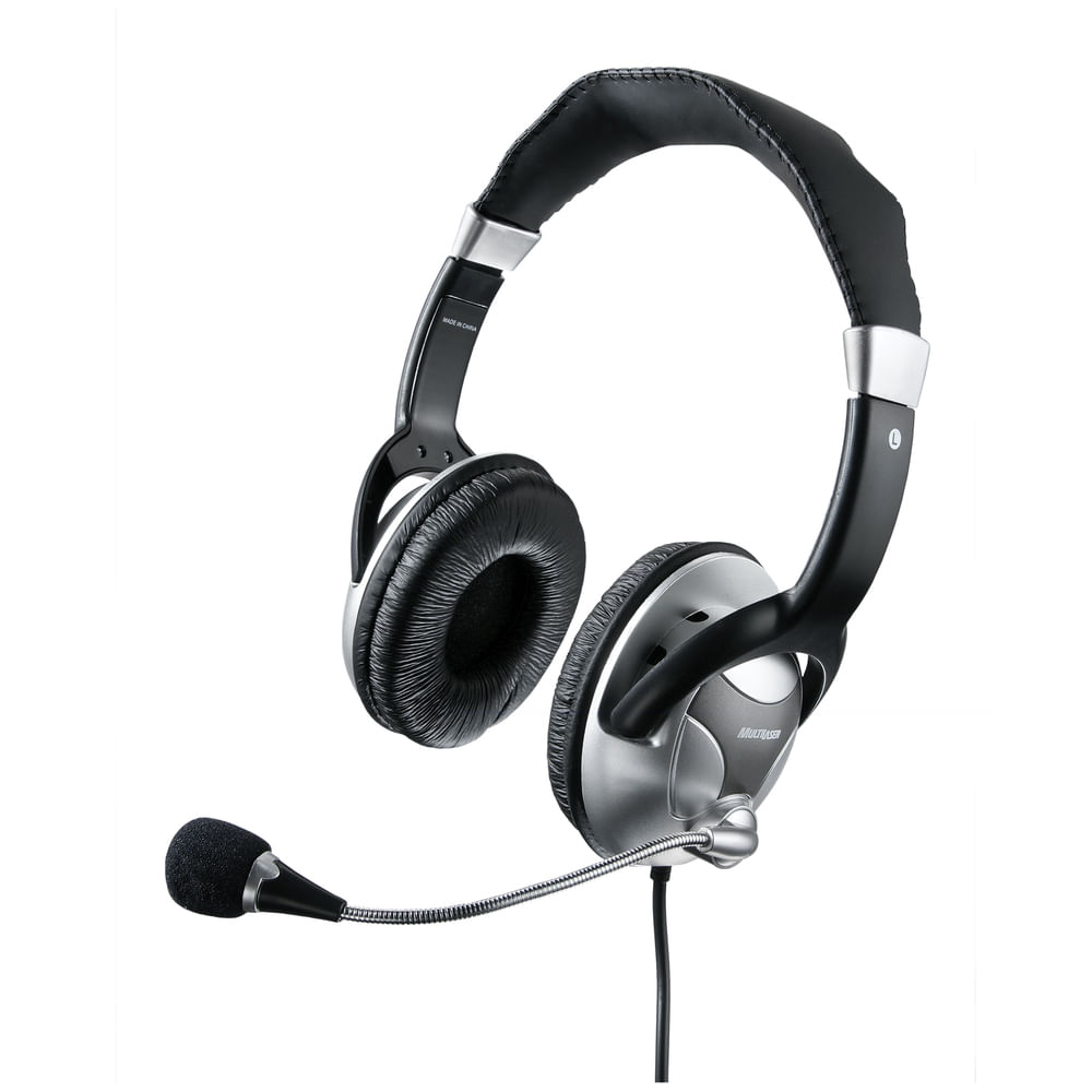 Headset Multilaser Ph031 Profissional Big Preto - Fujioka Distribuidor