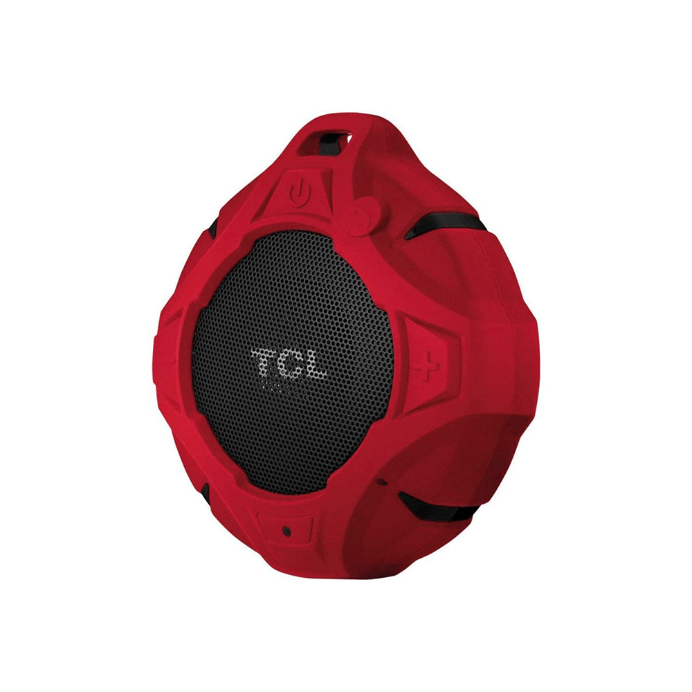 Caixa Bluetooth TCL BS05 IPX7, Vermelha, À prova d'água, Viva voz