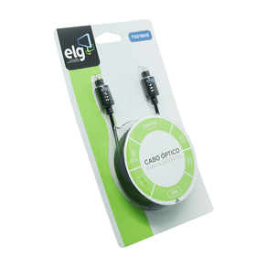 Cabo Áudio ELG T5018HD Óptico Digital - 3 Metros GO - 255683 Cabo Áudio ELG T5018HD Óptico Digital - 3 Metros GO - 255683