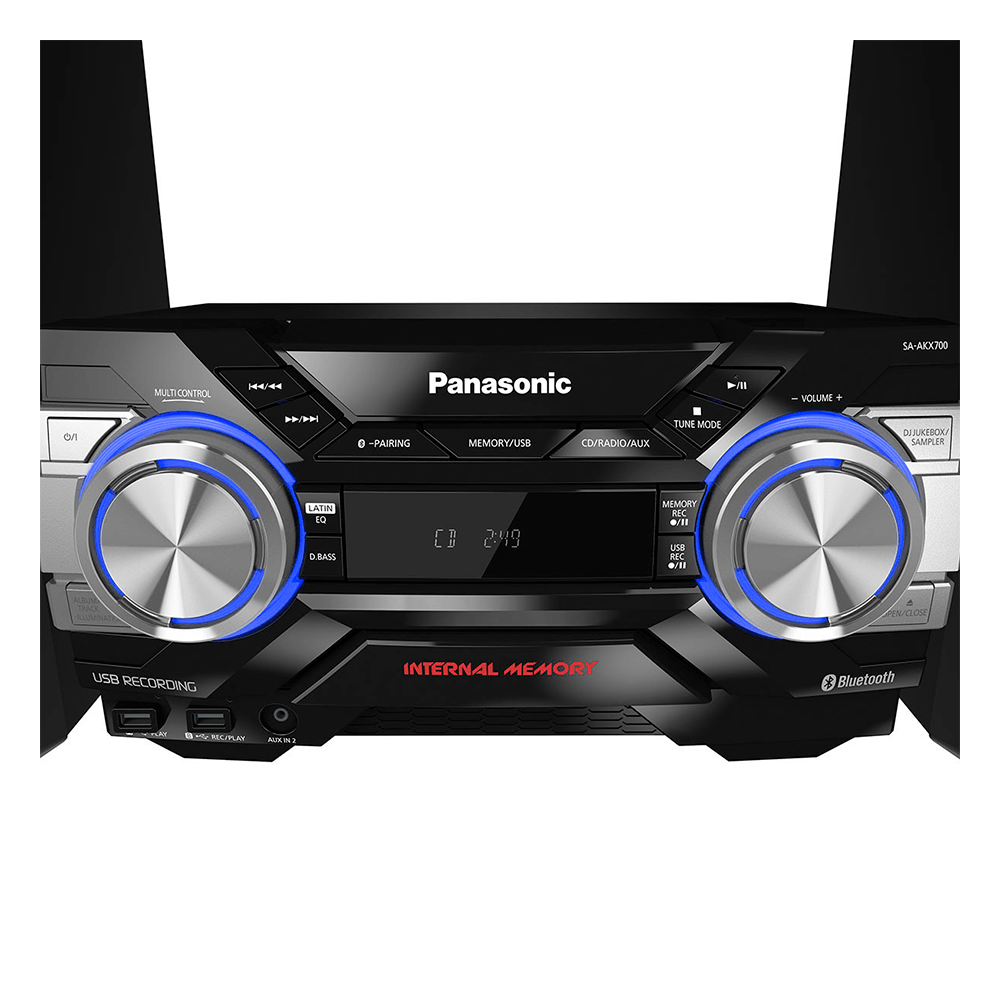 Mini System Panasonic AKX-710 1800W, MP3, USB, Bluetooth áudio