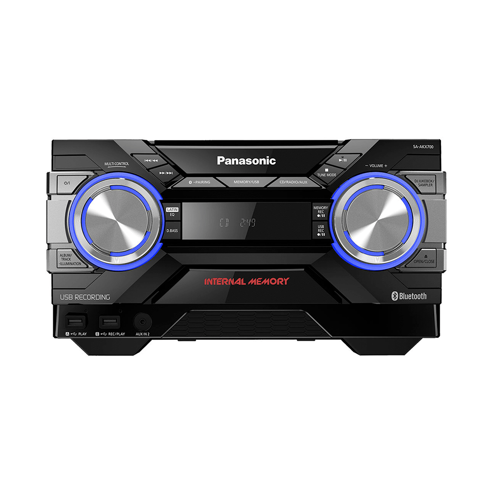 Mini System Panasonic AKX-710 1800W, MP3, USB, Bluetooth áudio