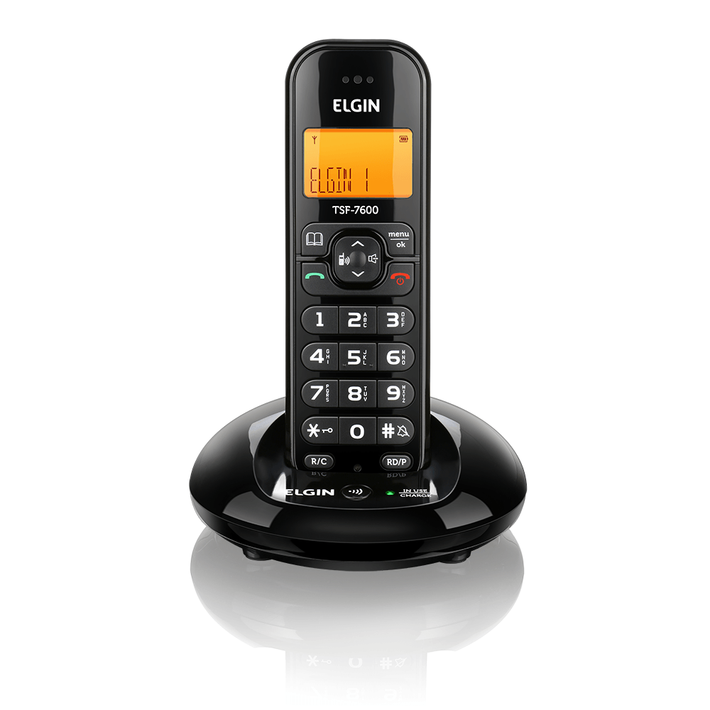 Telefone Sem Fio Elgin Tsf 7600 Viva Voz Preto Fujioka Distribuidor