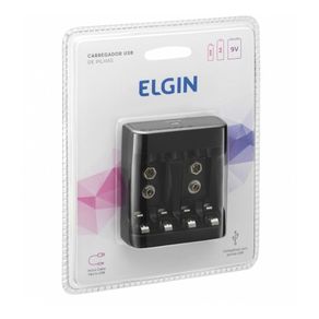 Carregador Elgin SCUSB Compatível AA/AAA E Baterias 9v DF - 5707 Carregador Elgin SCUSB Compatível AA/AAA E Baterias 9v DF - 5707