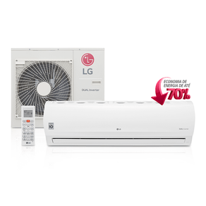 Ar Condicionado LG Split Inverter Dual, 31000 BTUs, Quente/Frio, Serpentina em Cobre, Selo Procel A | 220V GO - 198464 Ar Condicionado LG Split Inverter Dual, 31000 BTUs, Quente/Frio, Serpentina em Cobre, Selo Procel A | 220V GO - 198464