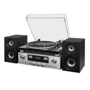 Toca Discos Vinil Raveo CONCERT Retrô, 80W, USB, Bluetooth Com NFC, Reproduz e Grava Via Entrada USB, Agulha Áudio Technica, Toca Discos 33 1/3 e GO - 40453 Toca Discos Vinil Raveo CONCERT Retrô, 80W, USB, Bluetooth Com NFC, Reproduz e Grava Via Entrada USB, Agulha Áudio Technica, Toca Discos 33 1/3 e GO - 40453