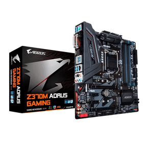 Placa-Mãe Gigabyte Z370M Aorus Gaming, Intel LGA 1151, mATX, DDR4 - Z370M-AORUS GAMING GO - 59507 Placa-Mãe Gigabyte Z370M Aorus Gaming, Intel LGA 1151, mATX, DDR4 - Z370M-AORUS GAMING GO - 59507