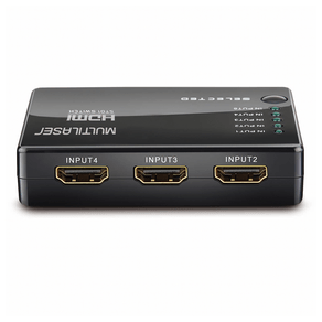 Switch HDMI Multilaser 5 Portas Alta Definição de 1080p + Controle Remoto Preto - WI346 GO - 255879