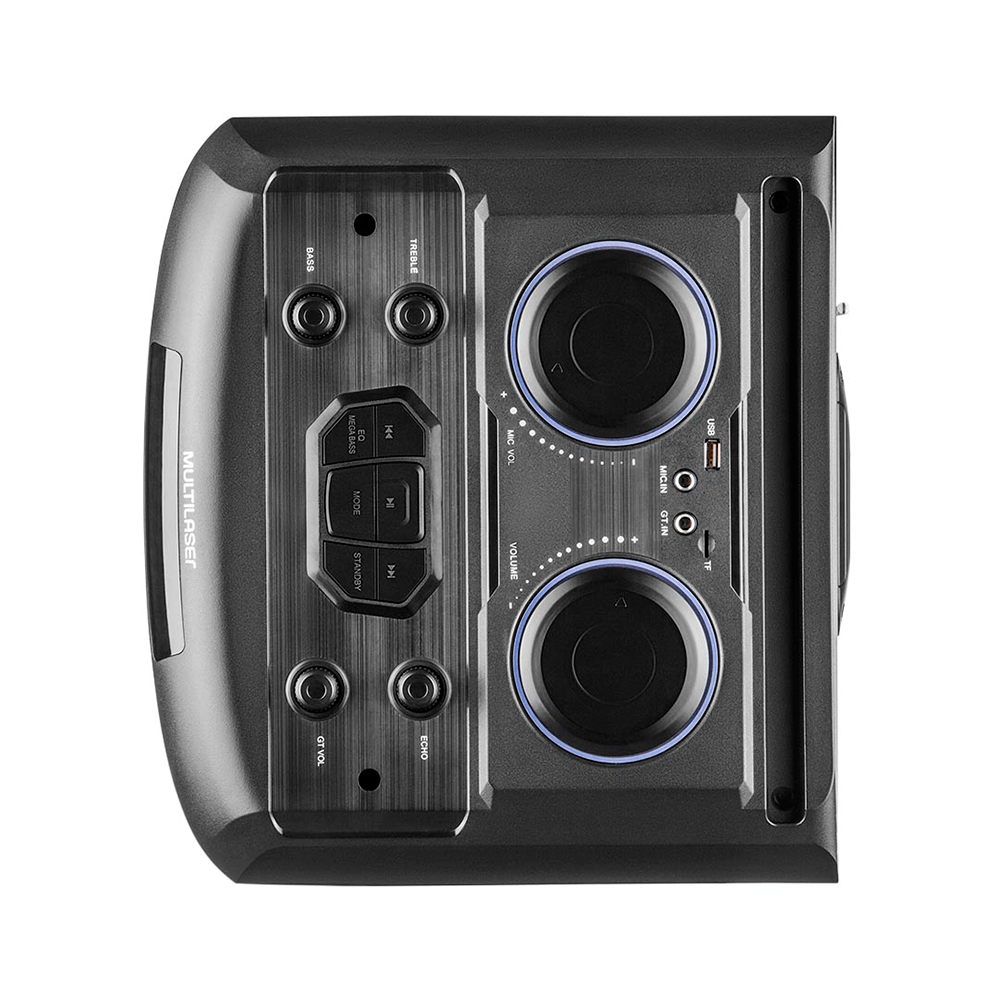 Caixa de Som Amplificada Multilaser 2000W Bluetooth SP343 Preto