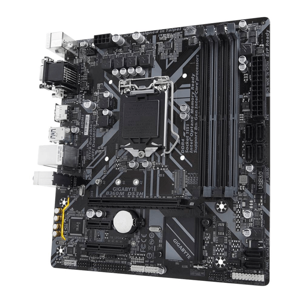 Placa-Mãe Gigabyte B360M D3H, Intel LGA 1151, mATX, DDR4 - B360M