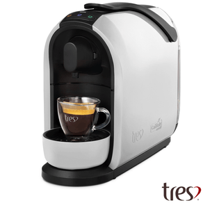 Cafeteira Tres MIMO, Reservatório de Água 0,95 Litros, Descarte Automático das Cápsulas Usadas, Design Italiano. Branco | 220V GO - 196629 Cafeteira Tres MIMO, Reservatório de Água 0,95 Litros, Descarte Automático das Cápsulas Usadas, Design Italiano. Branco | 220V GO - 196629