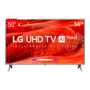 Smart TV LG 50UM7500 Led 50'', UHD 4K HDR, Wi-Fi, ThinQ AI, 4 HDMI, 2 USB GO - 43943
