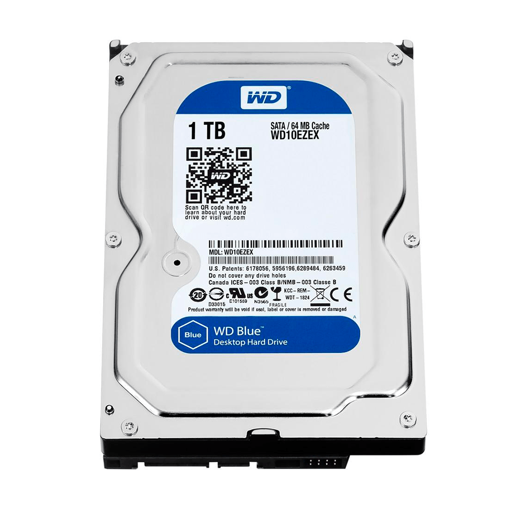 HD Western Digital 1TB 7200RPM WD10EZEX - Fujioka Distribuidor