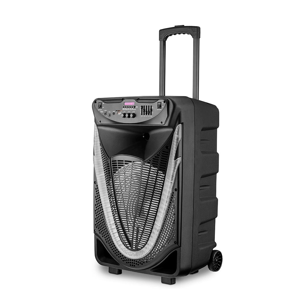 Caixa de Som Amplificada Multilaser 700w, SP341, Preto, 1X15