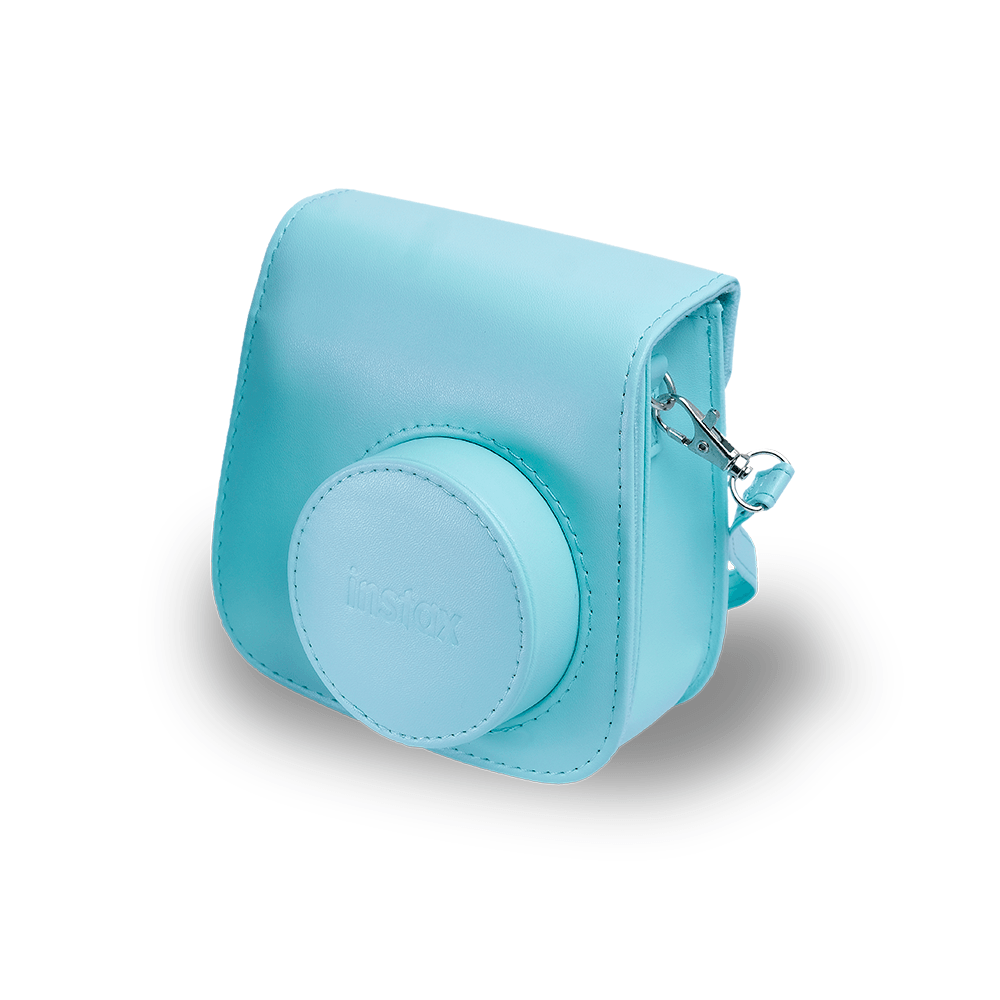 Bolsa Instax Mini 9 Couro Sintético Azul Aqua - Fujioka Distribuidor