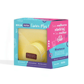 Bolsa Instax Mini 9 Couro Sintético Amarelo Banana GO - 9259 Bolsa Instax Mini 9 Couro Sintético Amarelo Banana GO - 9259