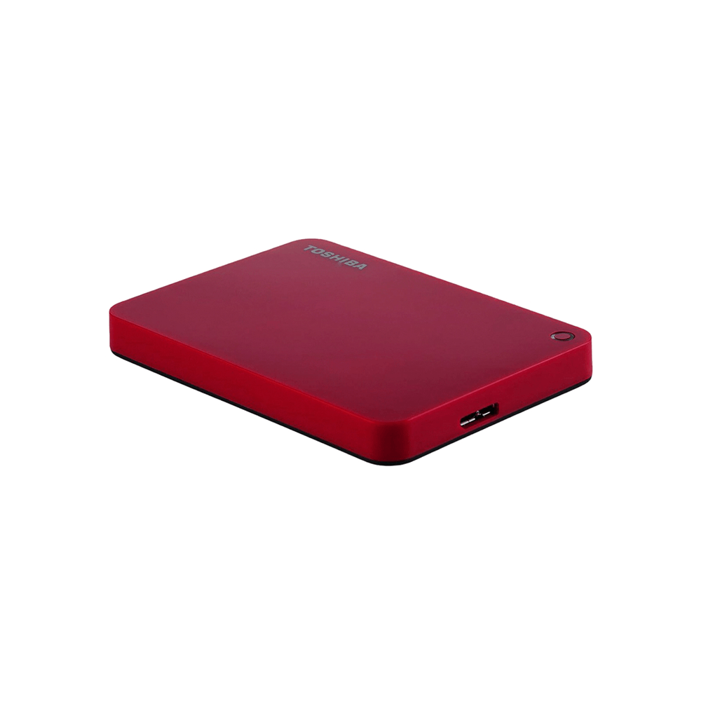 HD Externo Toshiba 1TB Portátil Canvio Advance USB 3.0 Vermelho