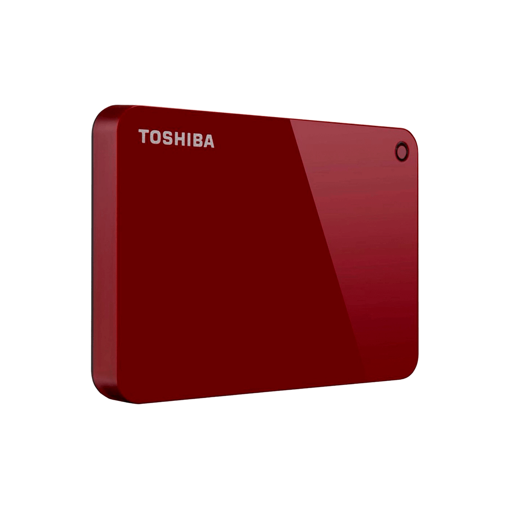 HD Externo Toshiba 1TB Portátil Canvio Advance USB 3.0 Vermelho