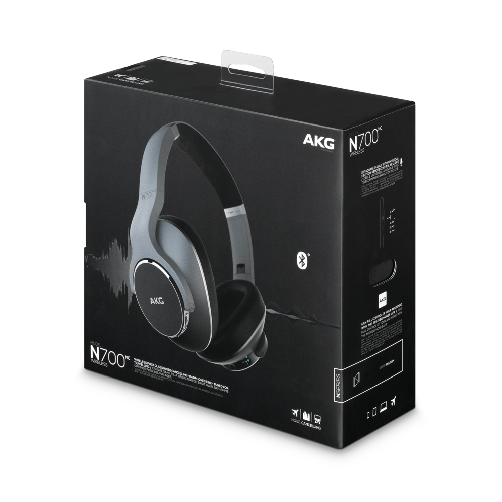 AKG N700 NC ワイヤレスヘッドホン Fone de Ouvido Bluetooth On Ear AKG N700 NC Prata - Fujioka