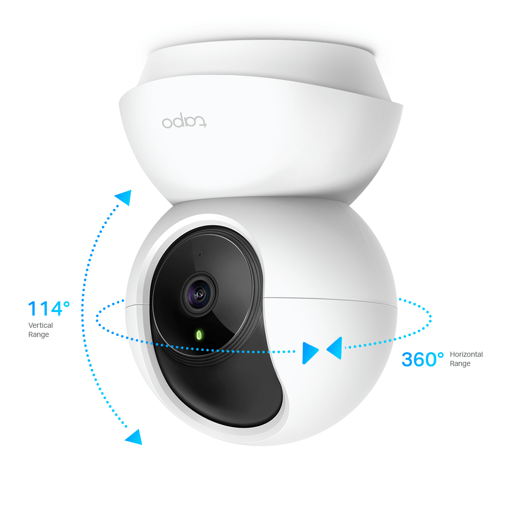 Câmera de Segurança Tp-Link Tapo C200, 360°, Wi-Fi, 1080p