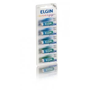 Bateria Elgin Alcalina A27 12V - 5 Unidades DF - 26425 Bateria Elgin Alcalina A27 12V - 5 Unidades DF - 26425