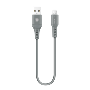 Cabo de Carregamento Xtrax Micro USB, TPE, 20 Centímetros, Cinza GO - 277867 Cabo de Carregamento Xtrax Micro USB, TPE, 20 Centímetros, Cinza GO - 277867