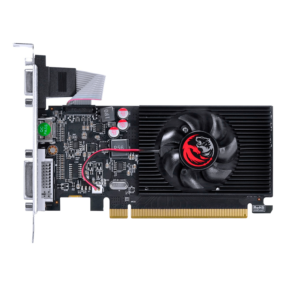 Placa de Vídeo PCYES, AMD GPU R5 230, 2GB GDDR3, 64 Bits, Low