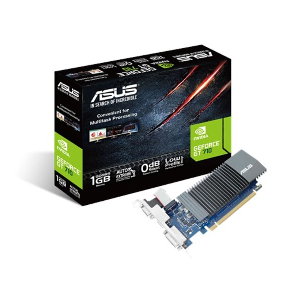 Placa de V deo ASUS NVIDIA GeForce GT 710 1GB GDDR5 32 BITS HDMI DVI D Sub GT710 SL 1GD5 GO 59539