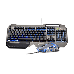 Combo Teclado E Mouse Gamer Warrior Superfície Em Metal - TC223 GO - 581565