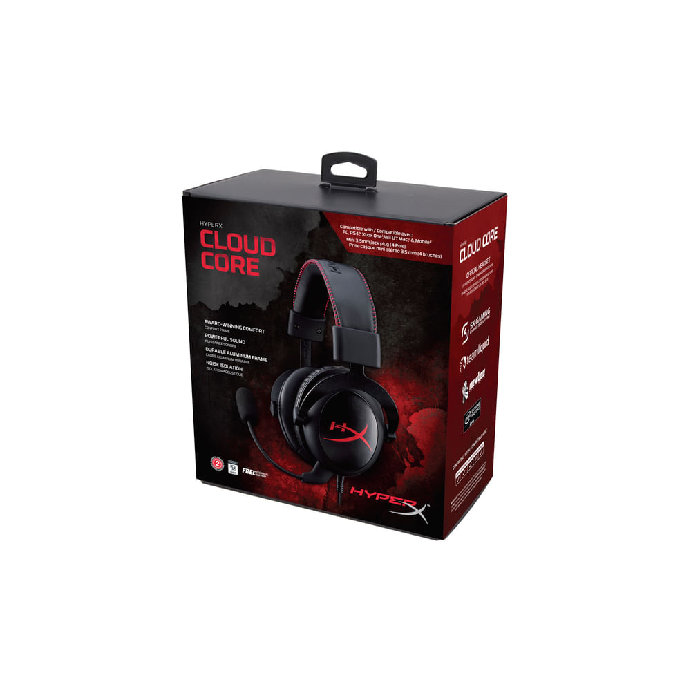 Headset Gamer HyperX Cloud Core - Fujioka Distribuidor