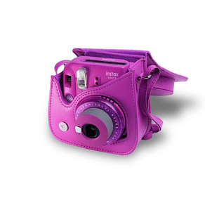 Bolsa Instax Mini 9 Couro Sintético Roxo Açai ES - 9258 Bolsa Instax Mini 9 Couro Sintético Roxo Açai ES - 9258