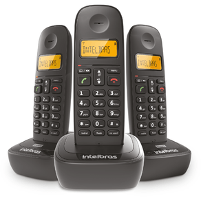 Telefone Sem Fio Intelbras TS 2513 com Identificador de Chamadas | Preto GO - 190340