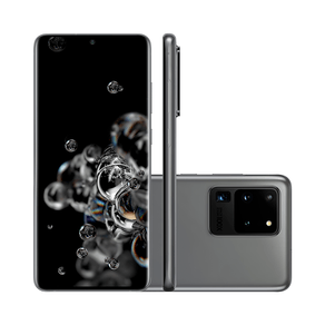 Smartphone Samsung S20 ULTRA G988, Android 10.0, Dual Chip, Processador Octa Core 2.73 GHz, Câmera Quadrupla traseira 108MP+48MP+12MP + TOF | Cinza GO - 242843 Smartphone Samsung S20 ULTRA G988, Android 10.0, Dual Chip, Processador Octa Core 2.73 GHz, Câmera Quadrupla traseira 108MP+48MP+12MP + TOF | Cinza GO - 242843