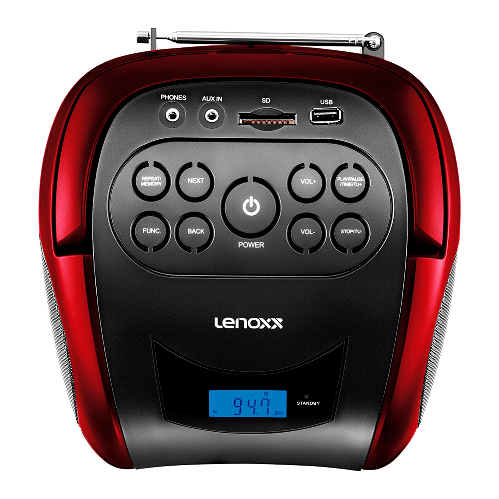 Rádio Portátil Lenoxx BD-150 Boombox 4W de potência rms, Bluetooth